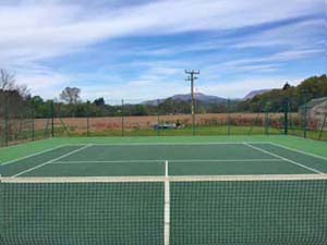 private tennis court